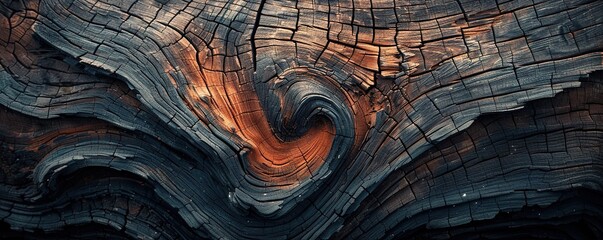 Abstract old wood texture in warm light - obrazy, fototapety, plakaty