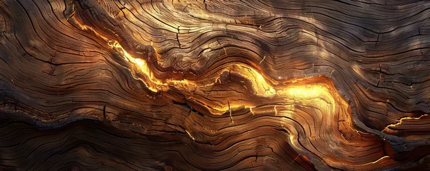 Fotobehang Brandhout textuur Abstract old wood texture in warm light