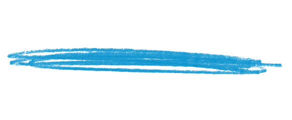Fototapeta na wymiar Sehr unordentlich gemalte Linie zum Unterstreichen in blau