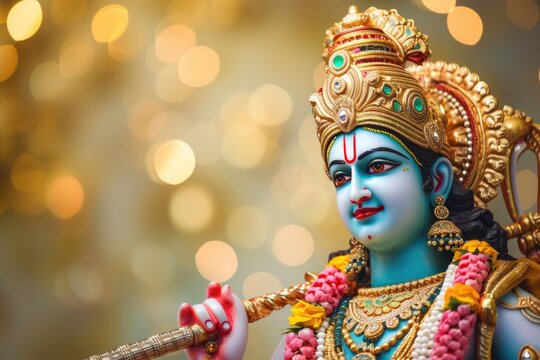 Deep divine portrait of a Hindu deity