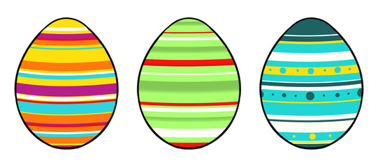 Line pattern Easter Egg illustration. Perfect for artwork, t-shirts, cards, prints, picture books, coloring books, wallpaper, prints, etc.