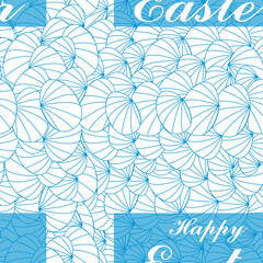 Seamless Easter egg pattern. colored eggs. eggs with ornaments. Happy Easter, colorful eggs