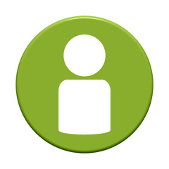 Person Icon auf grünem Button - Account oder Konto