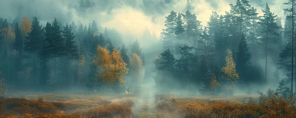 Foto op Canvas Misty forest © Влада Яковенко