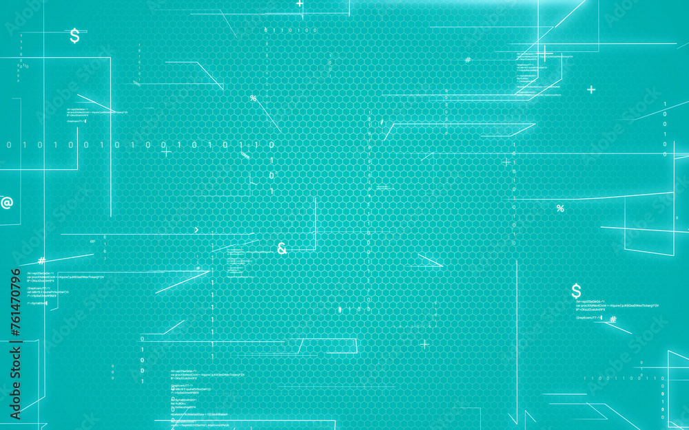 Aufkleber digital transformation concept. futuristic technology. abstract background.