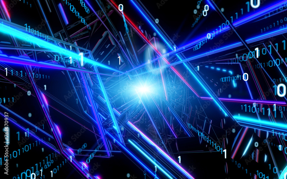 Aufkleber digital transformation concept. futuristic technology. abstract background.