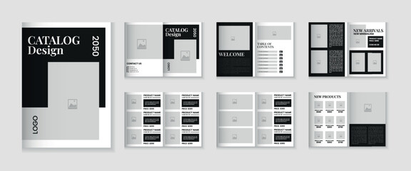 Catalog design or 12 pages product catalogue template design