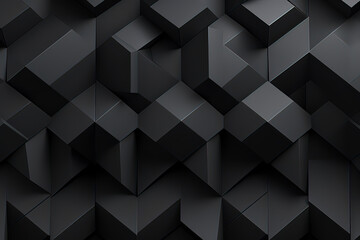 Black cone-shaped metal background. AI technology generated image - obrazy, fototapety, plakaty