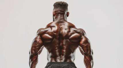 Fototapeta na wymiar man, male, bodybuilder, bodybuilding, extreme, monster, beast, freak, strength, muscular, body, torso, back, back view, muscle, fitness, guy, athlete, model, shirtless, muscles, athletic, person, mach