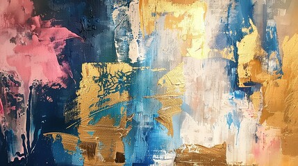 Luxurious abstract interior painting background, painting, stains with oil paint mixed with gold leaf