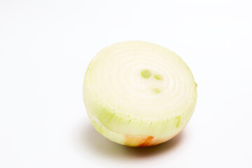 onions isolated on white background