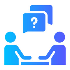 interview gradient icon