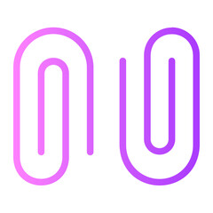 paper clip gradient icon