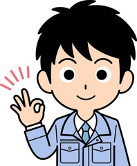 OKしている営業マン