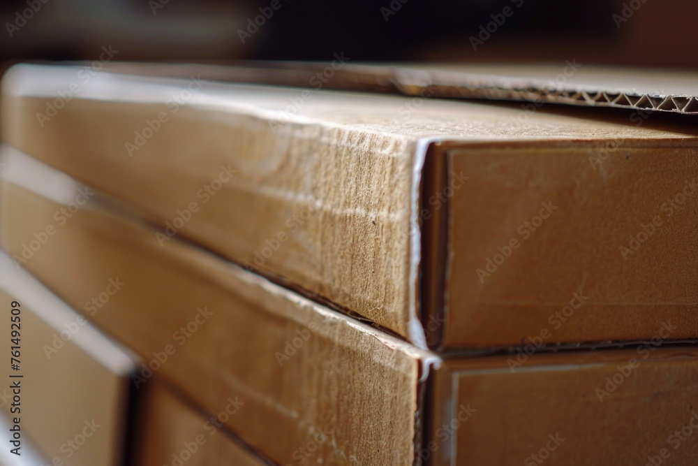 Aufkleber a stack of cardboard boxes ready for shipping or storage. ideal for packaging or moving concepts