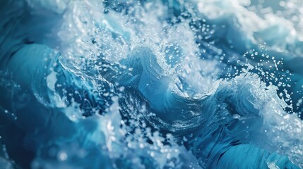 Detailed view of a wave in the ocean. Ideal for water-related concepts