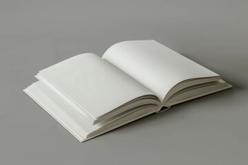 An open book resting on a table. Suitable for educational and literary themes