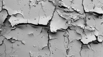 A black and white photo of a cracked wall. Perfect for architectural backgrounds