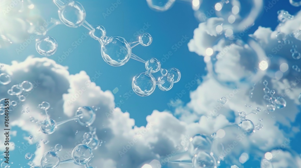 Poster a bunch of bubbles floating in the air. perfect for a variety of creative projects