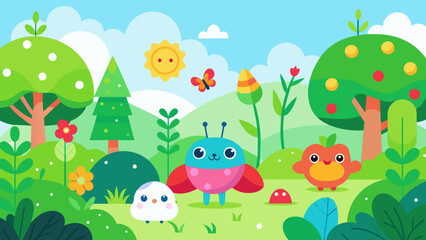 cute cartoon vector illustrations