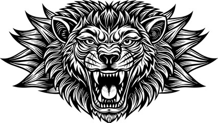 roaring lion and svg file
