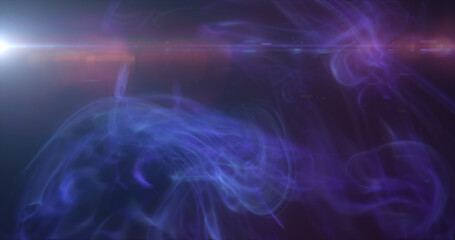 Fototapeta na wymiar Purple energy cosmic dust and wave lines futuristic magical glowing bright. Abstract background