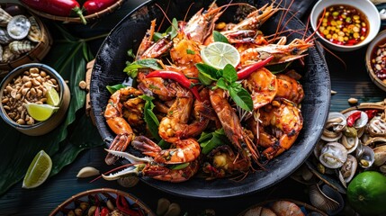 Delicious Thai Seafood - A Mouthwatering Fusion of Thai, Seafood, and Food