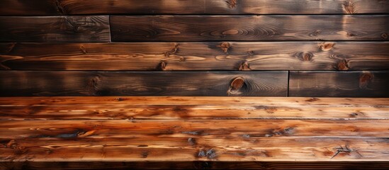 wooden table texture. brown planks as background top view - obrazy, fototapety, plakaty
