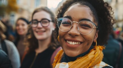 Fototapeta premium Equality in diversity in the education industry with multiracial female teachers