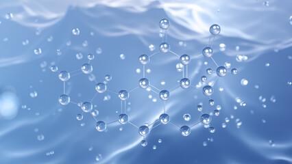 aflatoxin b1 molecular structure, 3d model molecule, aflatoxin, structural chemical formula view from a microscope