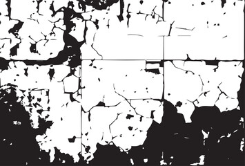 Naklejka premium Distressed overlay texture of cracked concrete