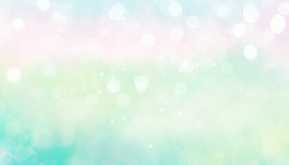 Obraz premium Bright watercolour background with blurred green natural landscape, bokeh light and copyspace. 