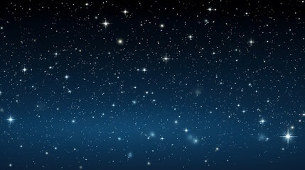 Fototapeta premium Dark blue night sky stars background