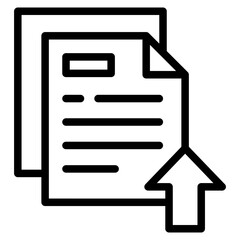 document icon. upload document. sign design