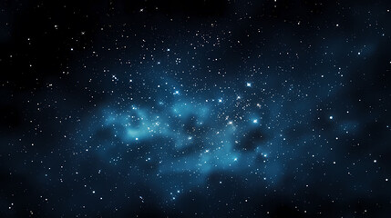Fototapeta premium Dark blue night sky stars background