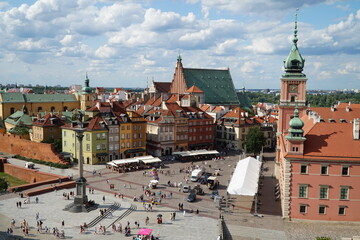 Warsaw Central Square, view from above