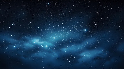 Fototapeta na wymiar Dark blue night sky stars background