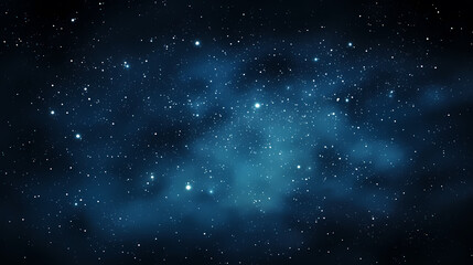 Fototapeta premium Dark blue night sky stars background