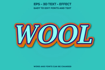 Wool 3D Text Effect.