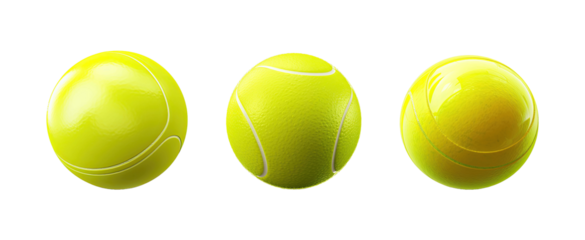 et of Tennis ball isolated on transparent background