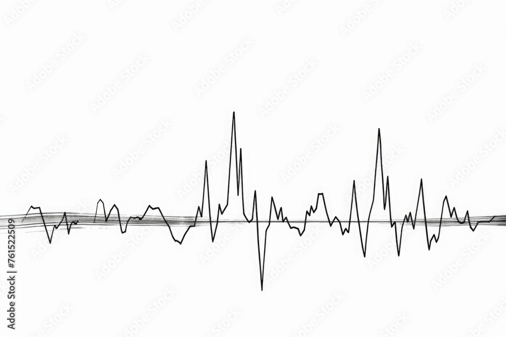 Poster a simple black and white photo of a line graph. suitable for business presentations