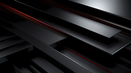 Obraz premium Different levels of simple style diagonal stripes