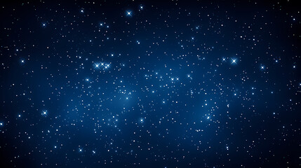 Fototapeta premium Stars fall in the dark blue night sky