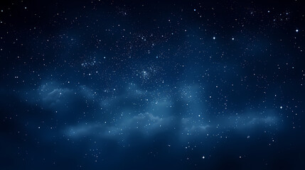 Fototapeta premium Stars fall in the dark blue night sky