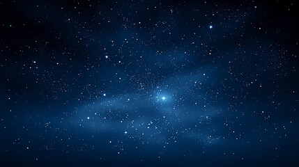 Stars fall in the dark blue night sky