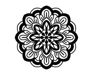 mandala design for coloring book, ethnic mandala art
