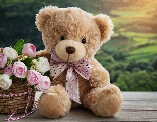 귀여운 아기 곰인형