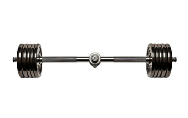 Weightlifting Barbell on Transparency