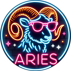 Zodiac sign Aries - obrazy, fototapety, plakaty