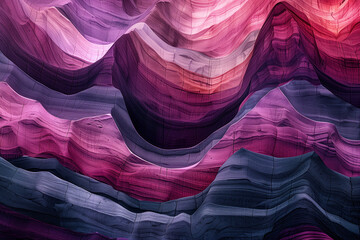 Surreal colorful landscape inspired by Grand Canyon. rock formations. Abstract colorful background image. Created with Generative AI technology - obrazy, fototapety, plakaty